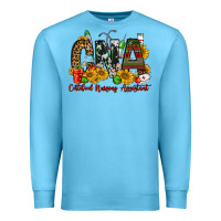 Ocean Blue christmas cna certified nursing assistant Premium Sweatshirt - FaDigitalArtStudio