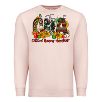 Pale Pink christmas cna certified nursing assistant Premium Sweatshirt - FaDigitalArtStudio