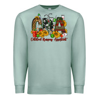 Seafoam christmas cna certified nursing assistant Premium Sweatshirt - FaDigitalArtStudio