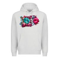 Dove Grey Western xoxo Premium Hoodie - FaDigitalArtStudio