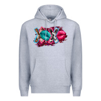 Heather Grey Western xoxo Premium Hoodie - FaDigitalArtStudio