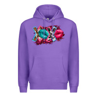 Purple Western xoxo Premium Hoodie - FaDigitalArtStudio