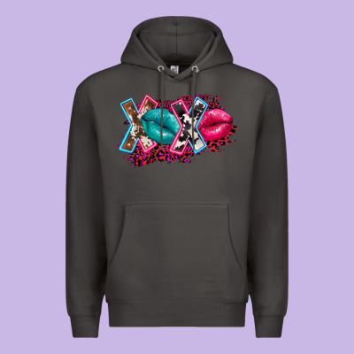 Western Xoxo Premium Hoodie Designed By Fadigitalartstudio