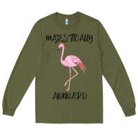 Army Green Majestically Awkward Long Sleeve Tee - Bettercallsaul