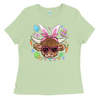 Matcha easter cow Ladies Tee - MaliasSmallBusiness