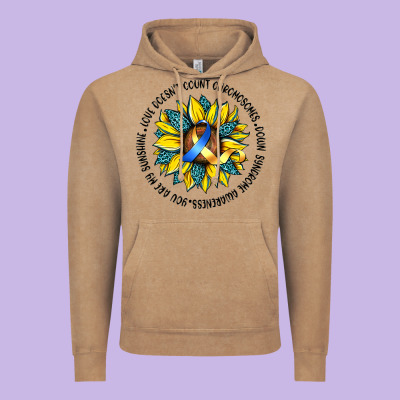 Down Syndrome Vintage Hoodie Designed By Artiststas