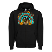 Black easter rainbow olivia Zipper Hoodie - OliviaCreatesArt