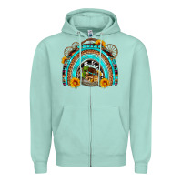 Seafoam easter rainbow olivia Zipper Hoodie - OliviaCreatesArt