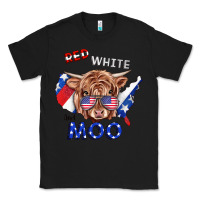 Black Red White And Moo Cow Classic Tee - RanaPortraitStore