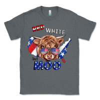 Charcoal Heather Red White And Moo Cow Classic Tee - RanaPortraitStore