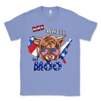 Colony Blue Red White And Moo Cow Classic Tee - RanaPortraitStore