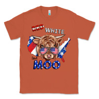 Copper Red White And Moo Cow Classic Tee - RanaPortraitStore