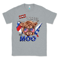 Heather Grey Red White And Moo Cow Classic Tee - RanaPortraitStore