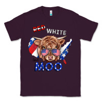 Plum Red White And Moo Cow Classic Tee - RanaPortraitStore