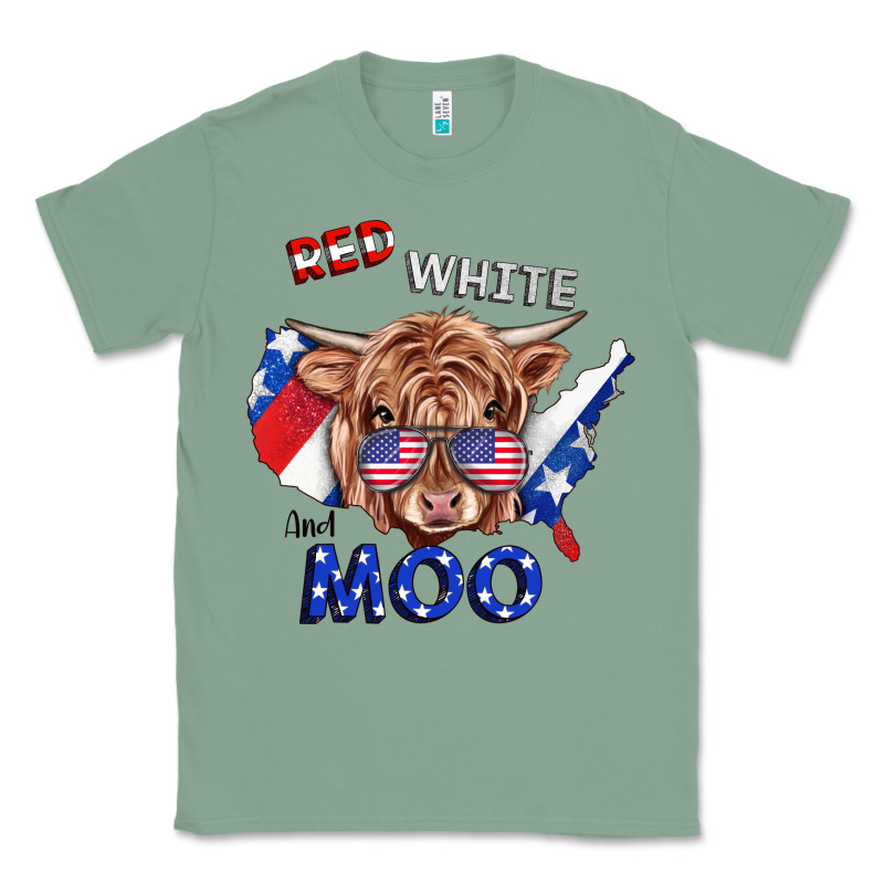 Red White And Moo Cow Classic Tee by RanaPortraitStore | Teevron