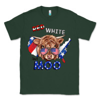Sports Green Red White And Moo Cow Classic Tee - RanaPortraitStore