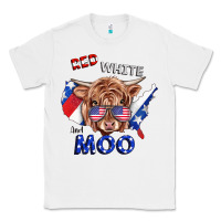 White Red White And Moo Cow Classic Tee - RanaPortraitStore