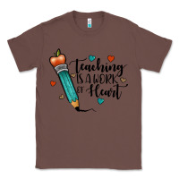 Chestnut teaching i̇s a work of heart Classic Tee - JahusDesignShop