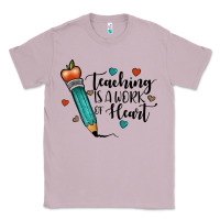 Lilac teaching i̇s a work of heart Classic Tee - JahusDesignShop