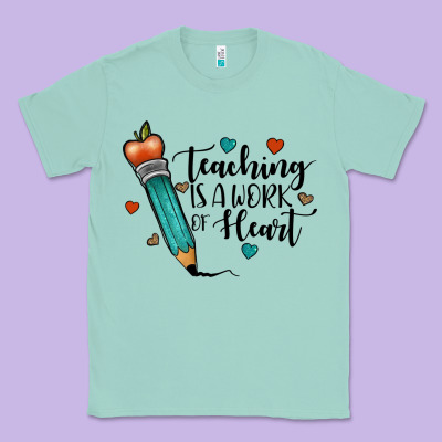 Teaching İs A Work Of Heart Classic Tee Designed By Jahusdesignshop