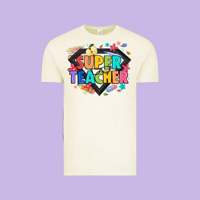 Super Teacher Vintage Tee Designed By Artiststas