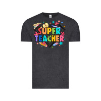 Vintage Black super teacher Vintage Tee - Artiststas