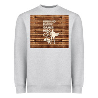 Heather Grey husband daddy gamer hero Heavyweight Sweatshirt - TumblerDesignByShophia