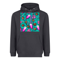 Smoke valentines day champagne and strawberry Heavyweight Hoodie - BundleAndBundleShop