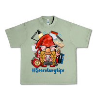 Oil Green secretary life gnome Urban Heavy Tee - BarkalooDesign