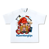 White secretary life gnome Urban Heavy Tee - BarkalooDesign