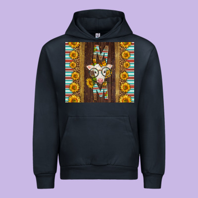 Western Baby Calf Mom Urban Hoodie Designed By Lillyallendesigns