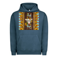Pigment Midnight Navy Western Baby Calf Mom Urban Hoodie - LillyAllenDesigns