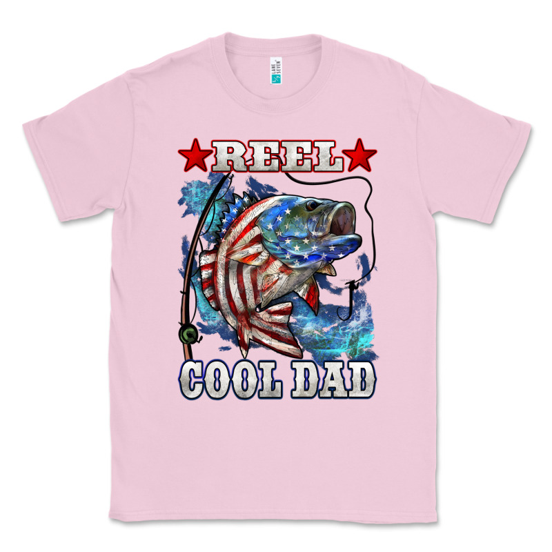 Reel Cool Dad Bass 4th Of July Classic Tee by LillyAllenDesigns | Teevron