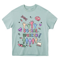 Arona social worker Heavy Core Tee - MaliasSmallBusiness
