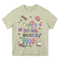 Mossy social worker Heavy Core Tee - MaliasSmallBusiness