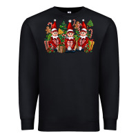 Black Christmas Elfs Premium Sweatshirt - FaDigitalArtStudio
