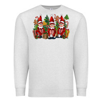 Oatmeal Heather Christmas Elfs Premium Sweatshirt - FaDigitalArtStudio