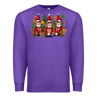 Purple Christmas Elfs Premium Sweatshirt - FaDigitalArtStudio