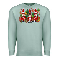 Seafoam Christmas Elfs Premium Sweatshirt - FaDigitalArtStudio