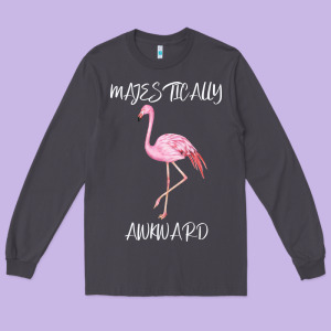 Majestically Awkward Long Sleeve Tee Designed By Bettercallsaul