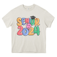Cream senior 2024 Heavy Core Tee - MaliasSmallBusiness