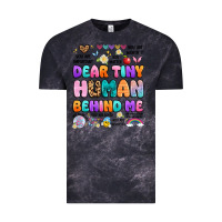 Cloud Black dear tiny human behind me Vintage Tee - Artiststas