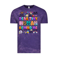 Cloud Purple dear tiny human behind me Vintage Tee - Artiststas