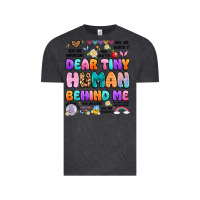 Vintage Black dear tiny human behind me Vintage Tee - Artiststas