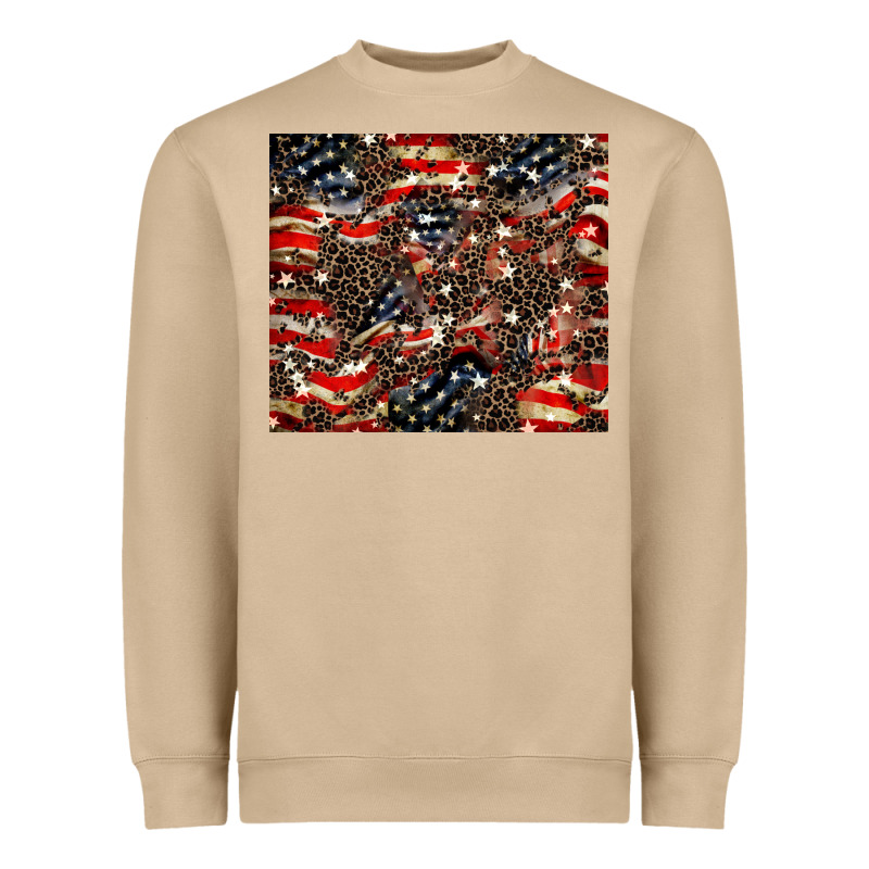 American Flag Leopard Tumbler Heavyweight Sweatshirt by HowdyJamesFarm | Teevron
