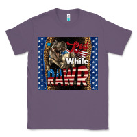 Lavender Western Red White Rawr Dinosaur Classic Tee - LillyAllenDesigns