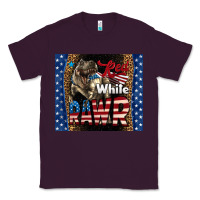 Plum Western Red White Rawr Dinosaur Classic Tee - LillyAllenDesigns