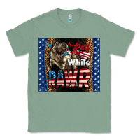 Sage Western Red White Rawr Dinosaur Classic Tee - LillyAllenDesigns