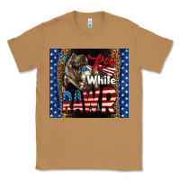 Toasted Coconut Western Red White Rawr Dinosaur Classic Tee - LillyAllenDesigns