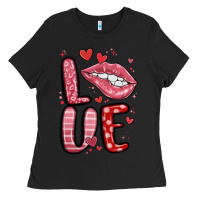 Black western love lips Ladies Tee - MaliasSmallBusiness